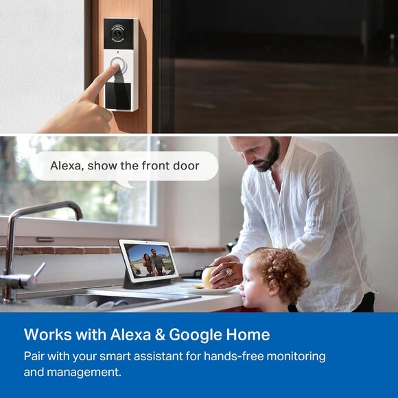 TP-Link Tapo Smart Video Doorbell Camera Wireless with Chime, Local Storage - Picture 5 of 5